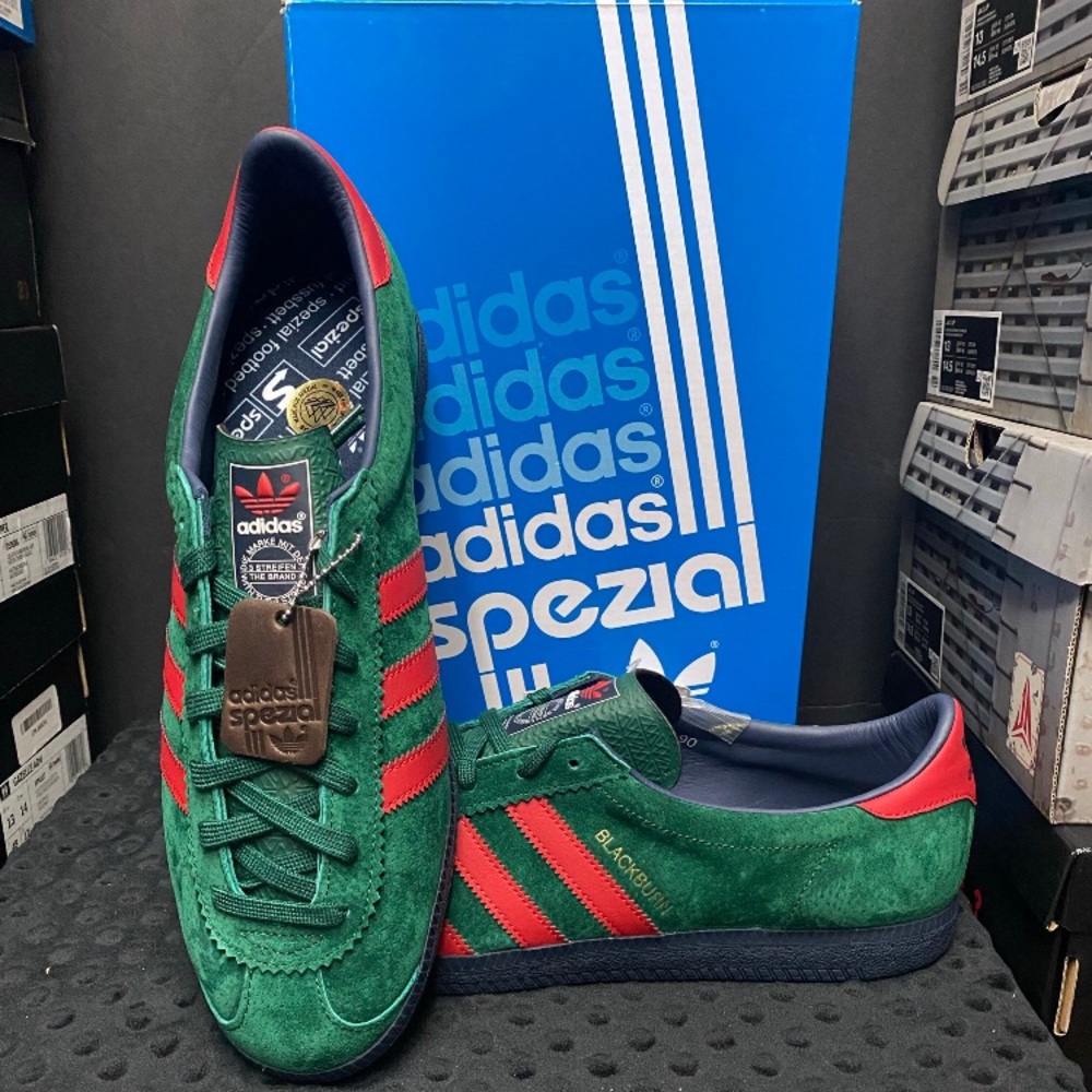 Gary Aspden adidas Originals Blackburn SPZL “Collegiate Green/Scarlet” RARE SIZE - Picture 8 of 10